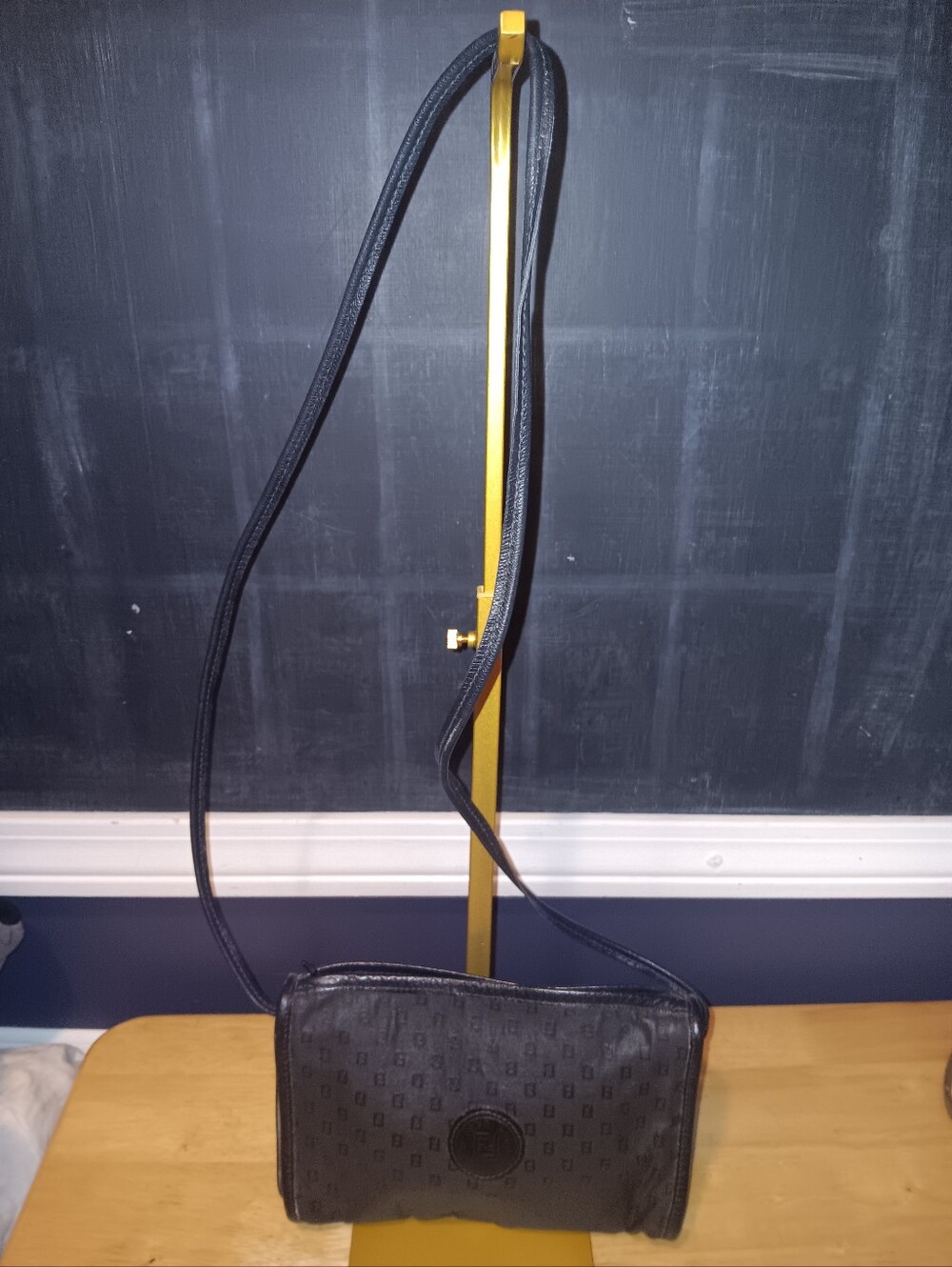 Fendi FF Vintage Black Crossbody Shoulder Bag
